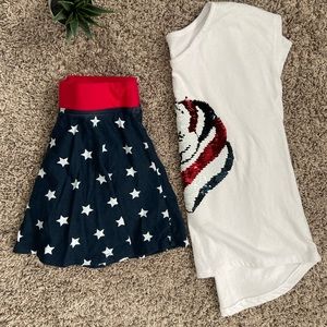 Children’s Place Shirt and Skirt with Shorts